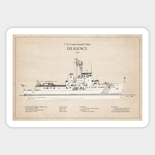 Diligence wmec-616 United States Coast Guard Cutter - SBD Magnet